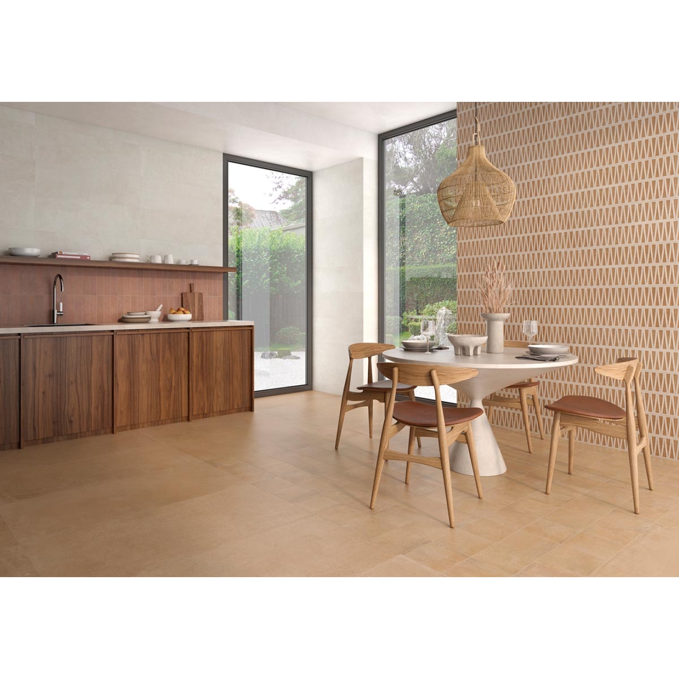 Keraben Terracotta Blanco Wandfliese Matt 30x90 cm