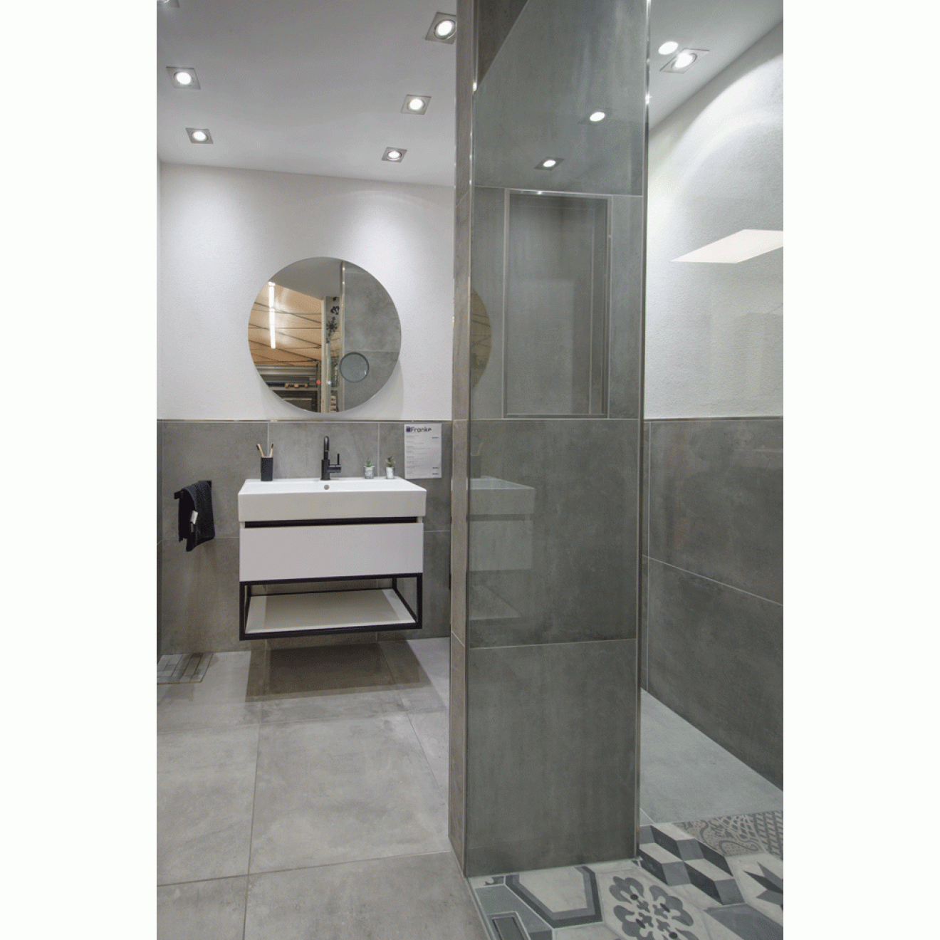 PrimeCollection UniPLUS Smoke Bodenfliese rektifiziert 60x60 cm