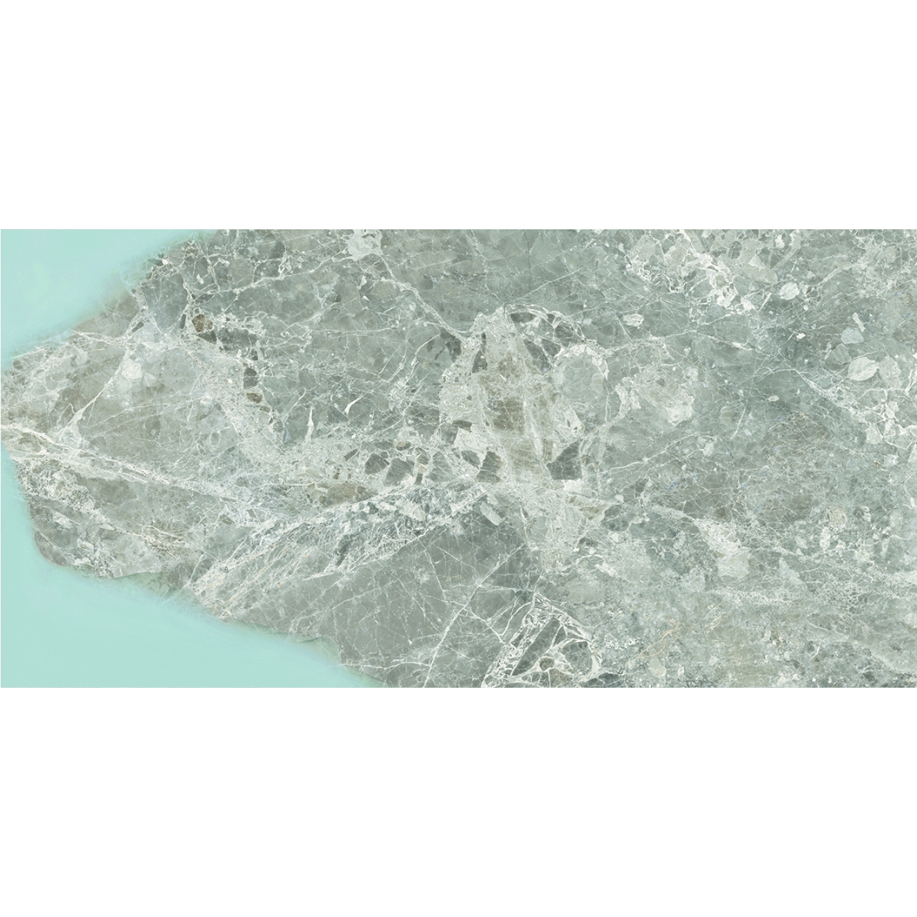 Provenza Unique Marble Boden- und Wandfliese Ambra Moon Grey glänzend 60x120 cm