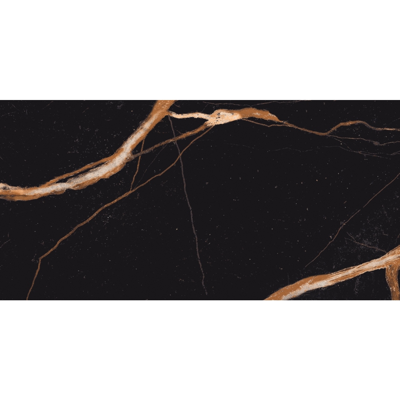 Provenza Unique Marble Boden- und Wandfliese Sahara Noir glänzend 30x60 cm