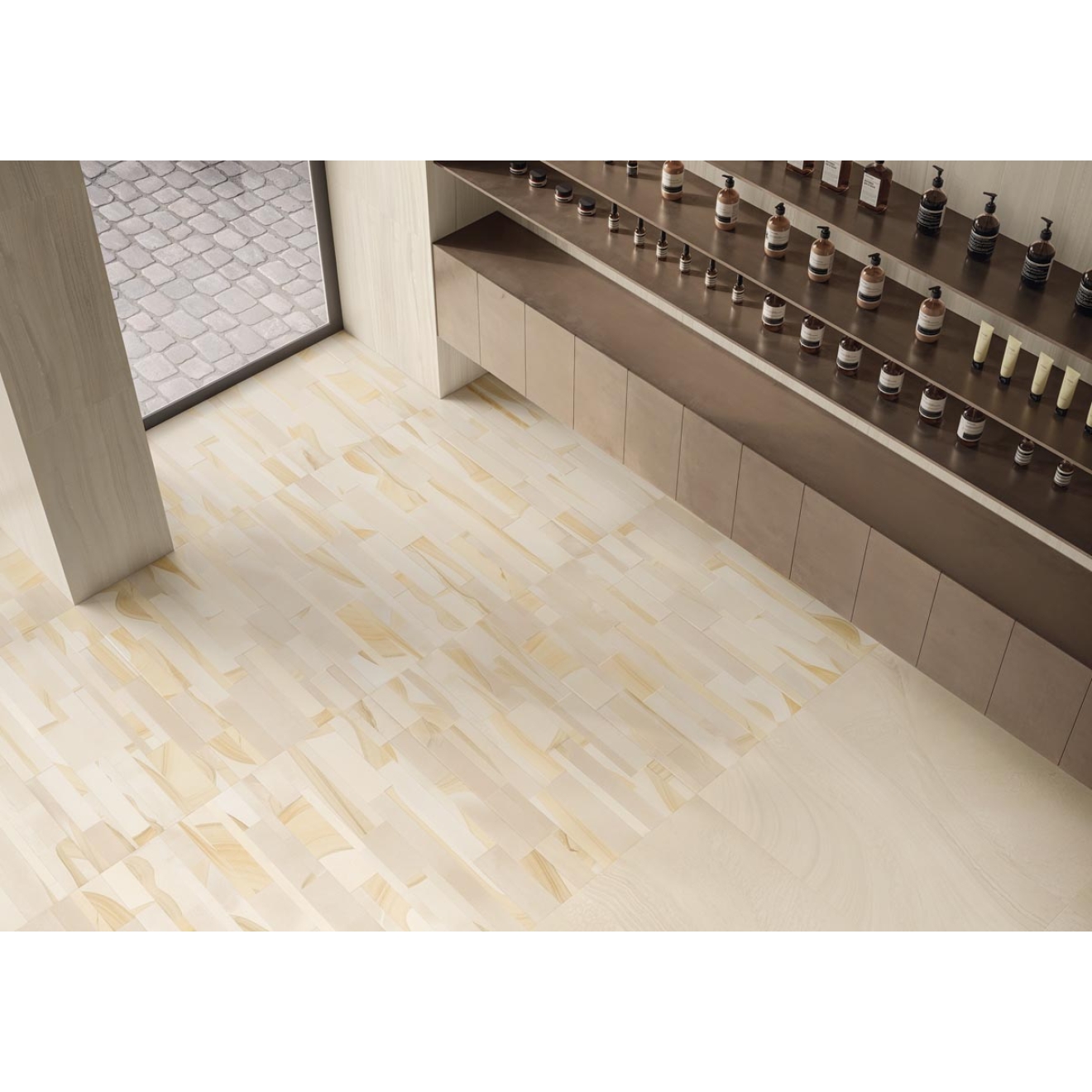 Provenza Varana Stone Dekor Beige Blocks Silktech 60x120 cm