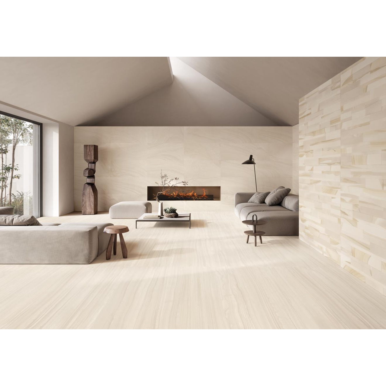 Provenza Varana Stone Boden- und Wandfliese Beige Cross Cut Silktech 30x60 cm 