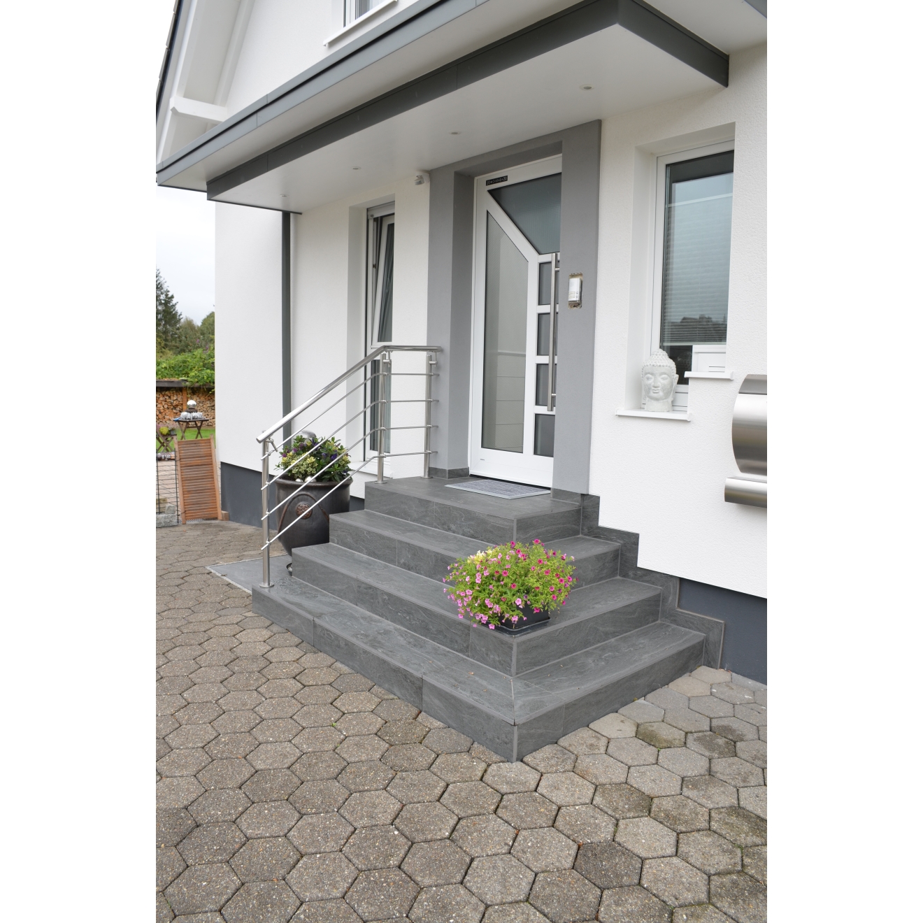 PrimeCollection Wave Terrassenplatte Black 40x80 cm