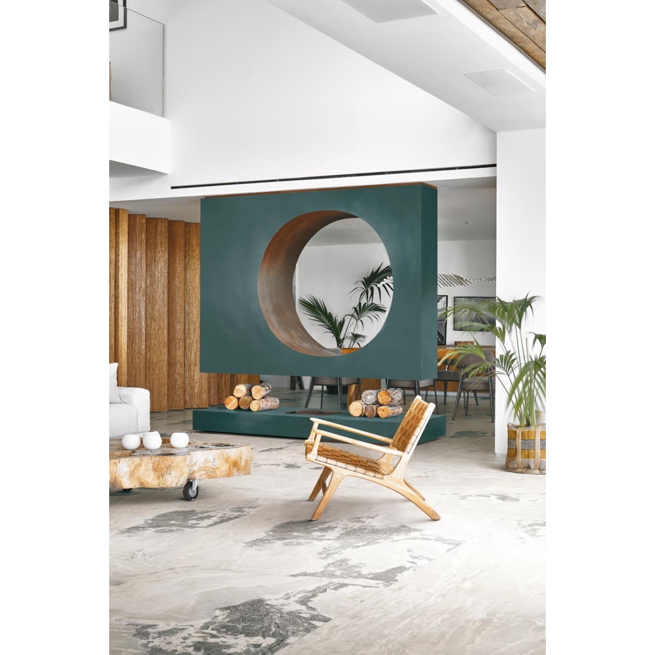 Florim Creative Design Onyx&More White Blend Glossy Boden- und Wandfliese 60x120 cm 6 mm