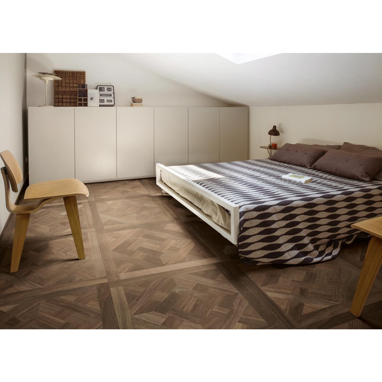 Florim Creative Design Wooden Tile Brown Naturale Dekor 80x80 cm