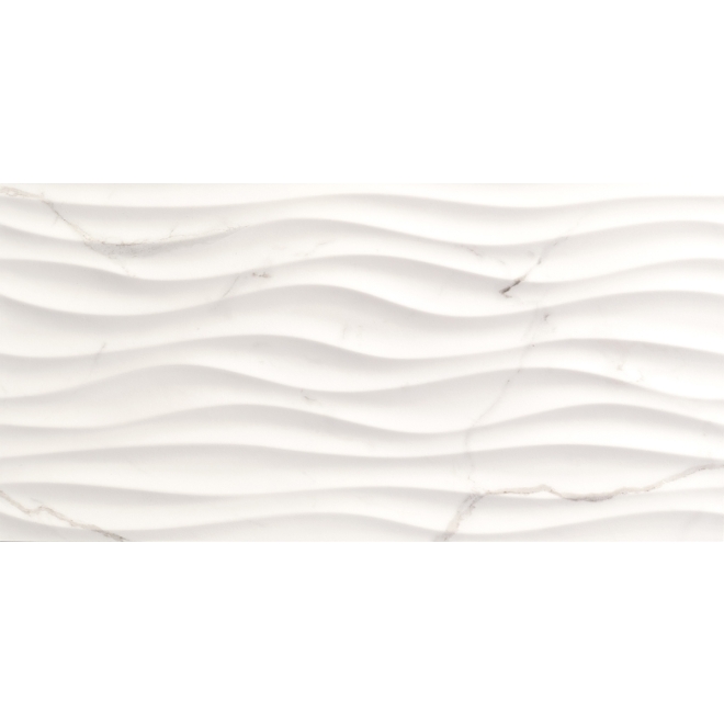 Love Tiles Precious Calacatta Matt Wanddekor Curl 35x70 cm