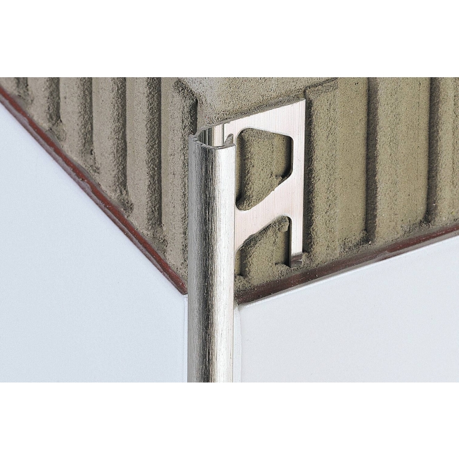 Schlüter, Rondec-A-Schienen, alu chrom gebürstet, Rondec-A-Schienen RO100ACGB