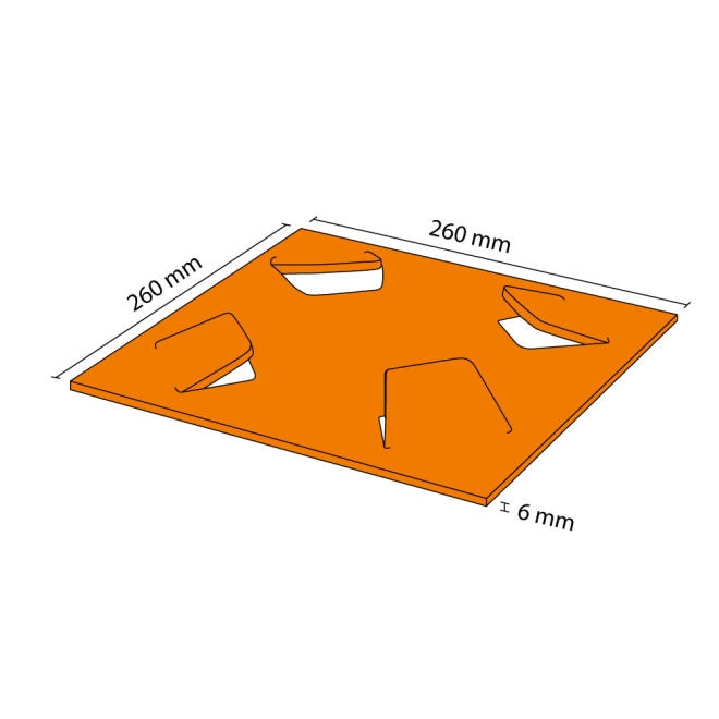 Schlüter-TROBA-LEVEL-PL 10er Pack Plattenlagerschutz 6mm