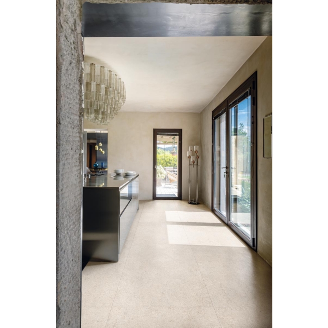 Florim Creative Design Sensi White Fossil R+PTV Boden- und Wandfliese 80x80 cm