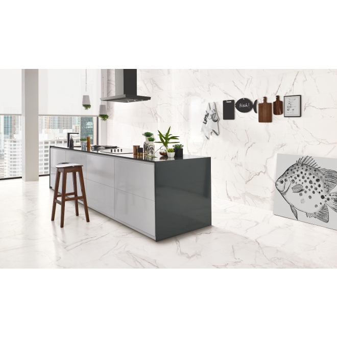 Love Tiles Precious Calacatta Shine Wanddekor Beloved 35x100 cm