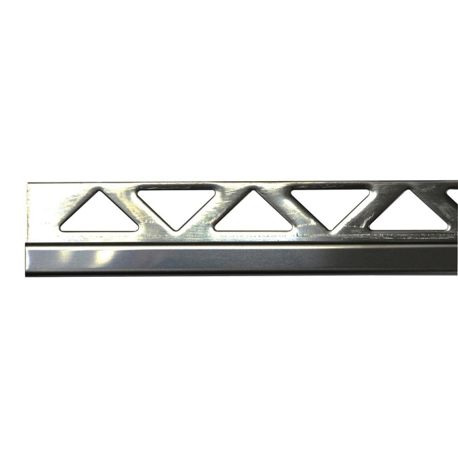 PrimeCollection, Fliesenschiene Quadrat 2,5m/10mm Edelstahl FEQS100