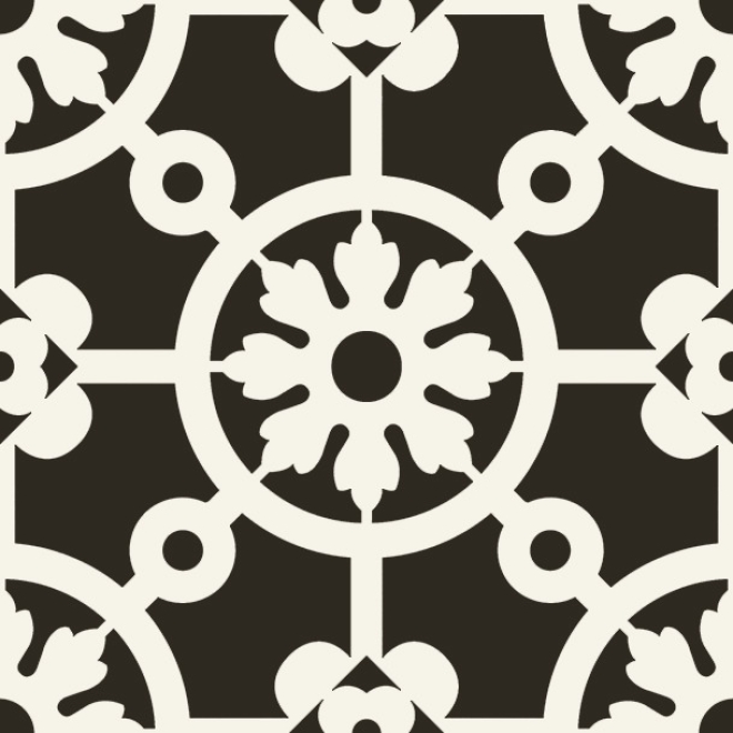 PrimeCollection Paris Bodenfliese und Wandfliese Bercy Nero 20x20 cm