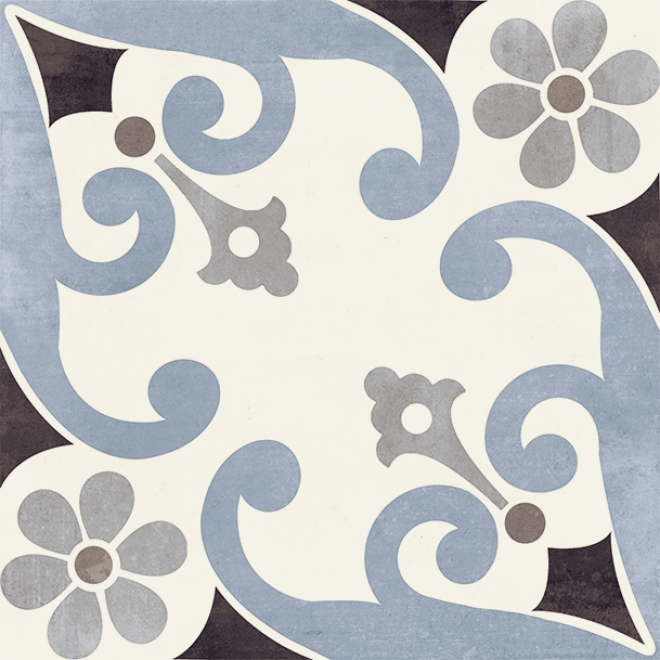 PrimeCollection Paris Bodenfliese und Wandfliese Montmartre Blu 20x20 cm