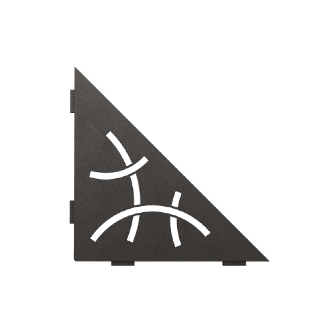 Schlüter Wandablage SHELF-E Dunkelanthrazit 210x210 mm