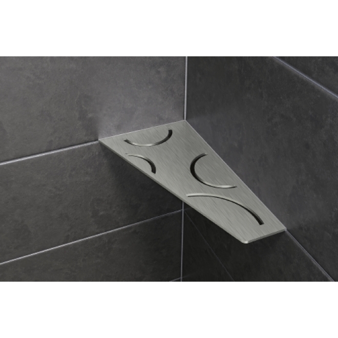 Schlüter Wandablage SHELF-E Edelstahl gebürstet 154x295 mm