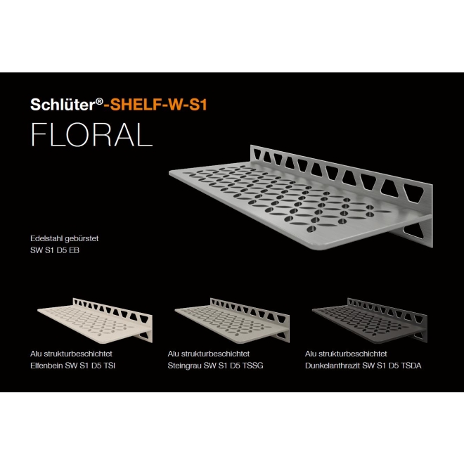 Schlüter Wandablage SHELF-W Elfenbein 300x115 mm