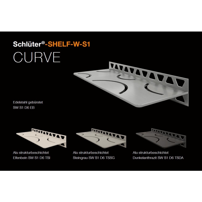 Schlüter Wandablage SHELF-W Elfenbein 300x115 mm