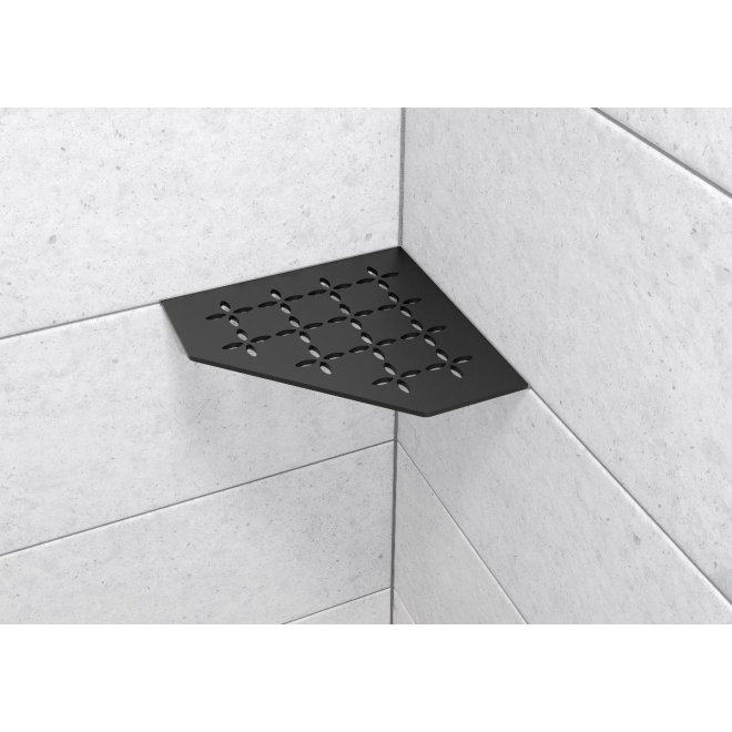 Schlüter Wandablage SHELF-E Graphitschwarz matt 195x195 mm