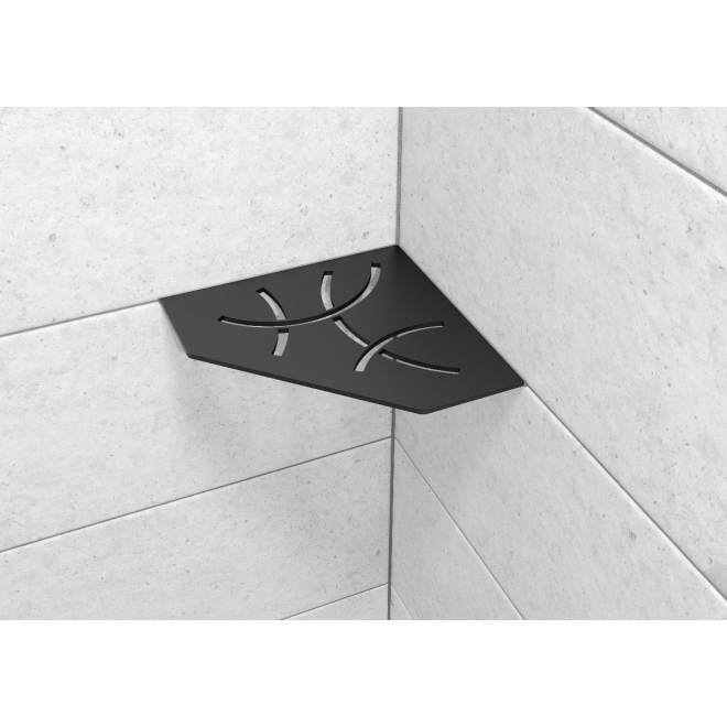 Schlüter Wandablage SHELF-E Graphitschwarz matt 195x195 mm