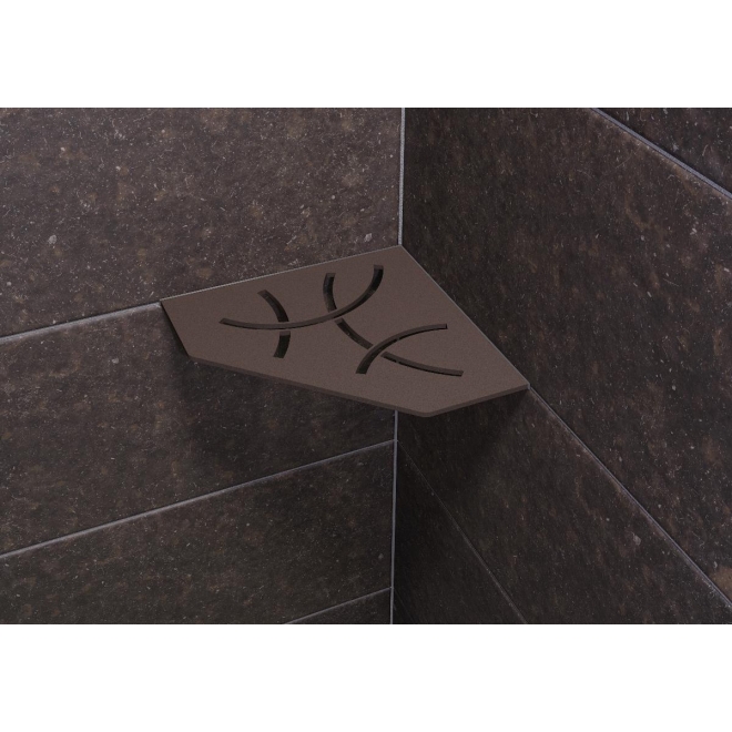 Schlüter Wandablage SHELF-E Bronze 195x195 mm