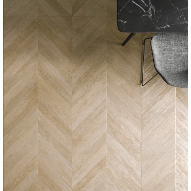 Keraben Lenda Dekor Chevron Cream Natural 150x75 cm