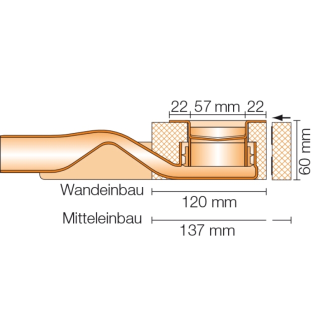Schlüter, KERDI-LINE-F 40 KLF40GE60