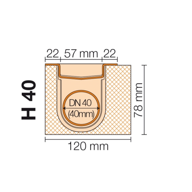 Schlüter, KERDI-LINE H 40, KLH40GE100