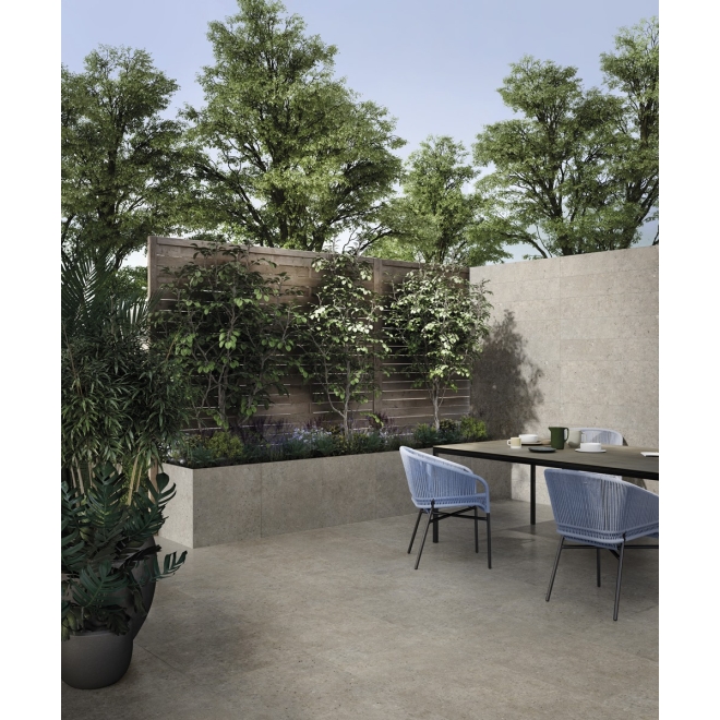 Pastorelli Biophilic Wand- und Bodenfliese Greige 20x120 cm