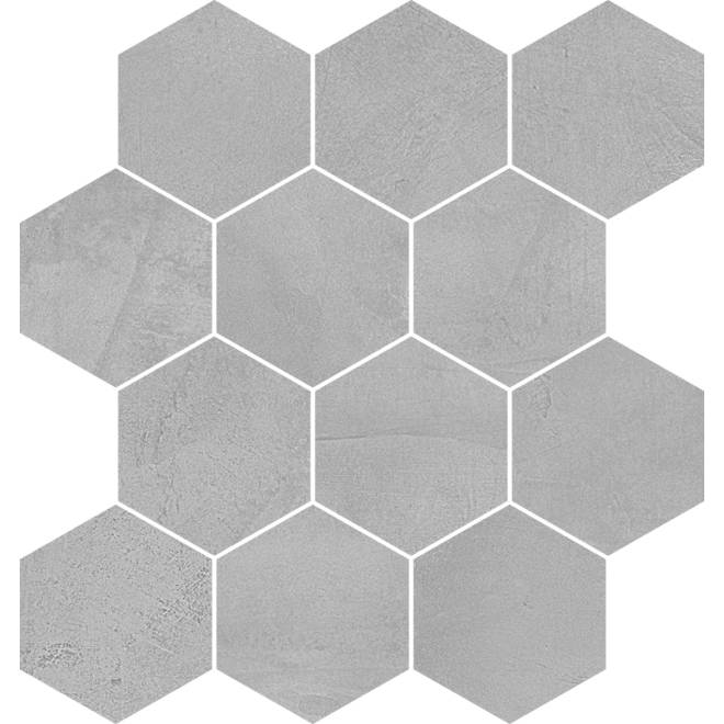 PrimeCollection Timeline Mosaico Esagoni Grey 30x34 cm