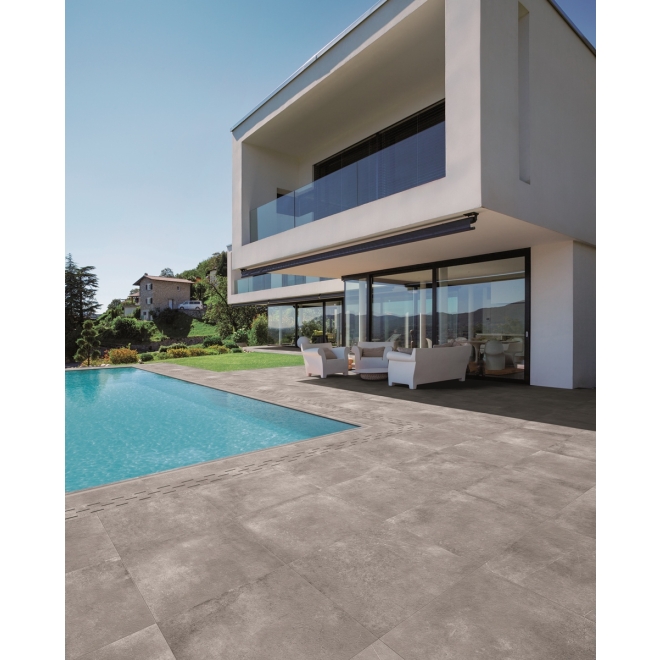 PrimeCollection Re_Space Terrassenplatte Dark Grey 60x60 cm