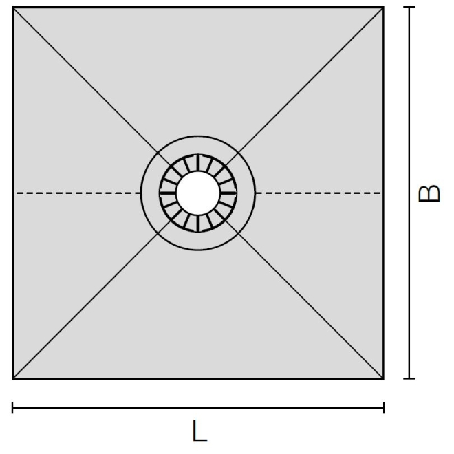 Schlüter Gefälleboard Kerdi-Shower-TT 101x101 cm