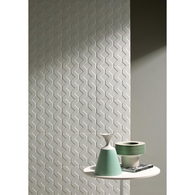 Mirage Terrae Blanc TA 01 Wanddekor Limpida 20x20 cm