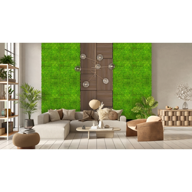 PrimeCollection Akustik Wandpaneel Bright Green Moos 52x52 cm