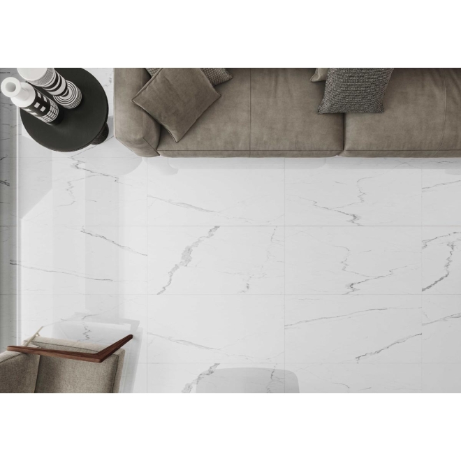 Keraben Idyllic Boden- und Wandfliese Statuario White Starlight 60x120 cm