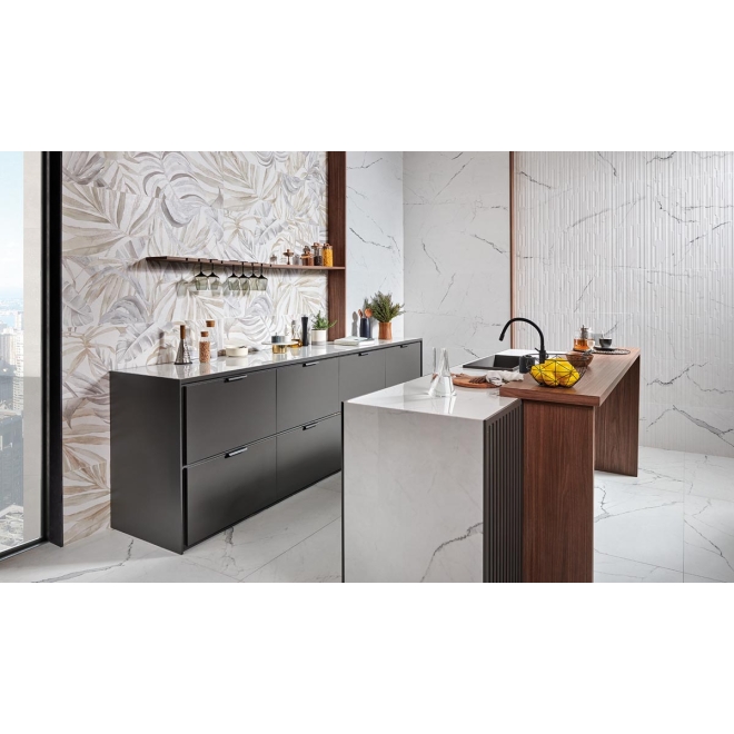 Keraben Idyllic Wandfliese Statuario White Vecchio 40x120 cm