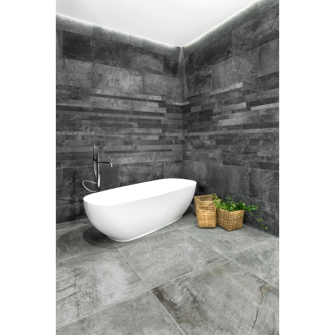 PrimeCollection Cima di Castello Bodenfliese Nero 40x80 cm