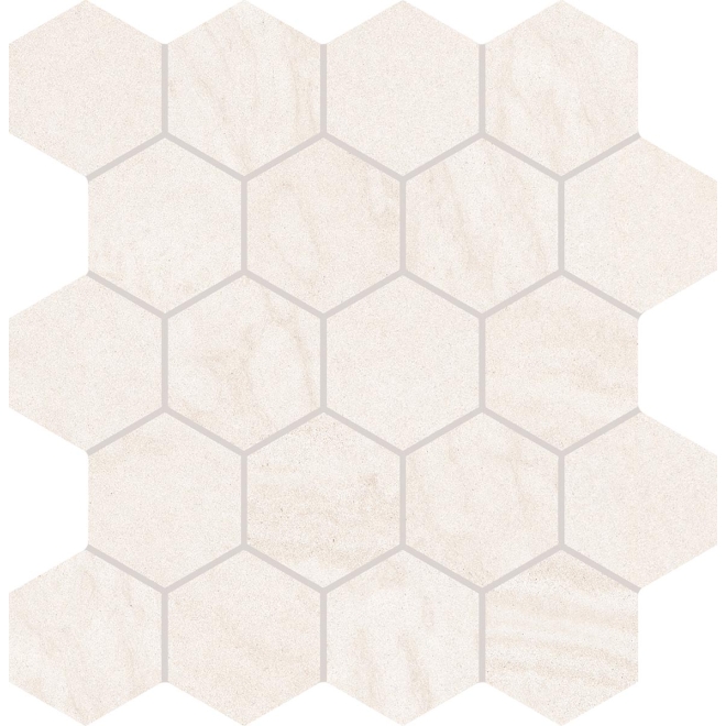 Provenza Varana Stone Mosaico Hexagon White Cross Cut Silktech 29,3x30 cm