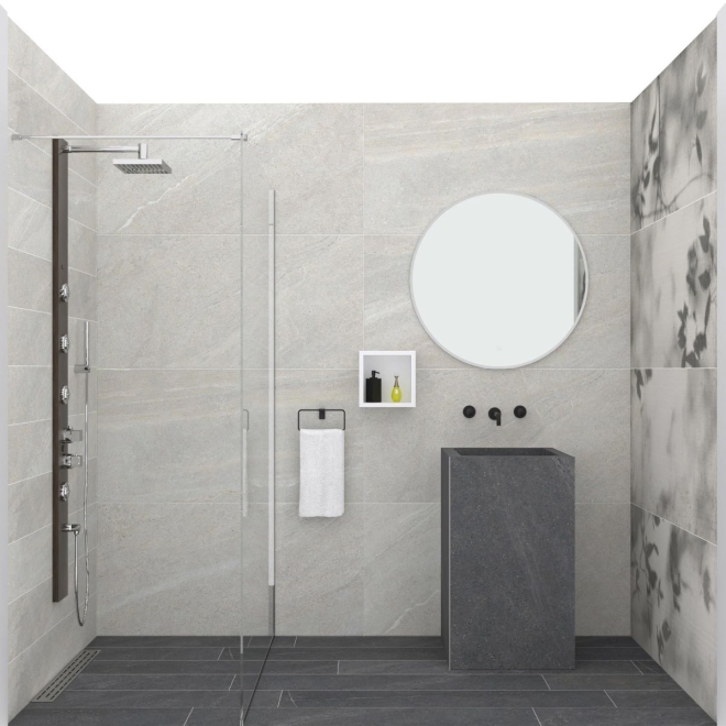 Flaviker Art Walls Shadow Natural Dekorfliese 60x120 cm