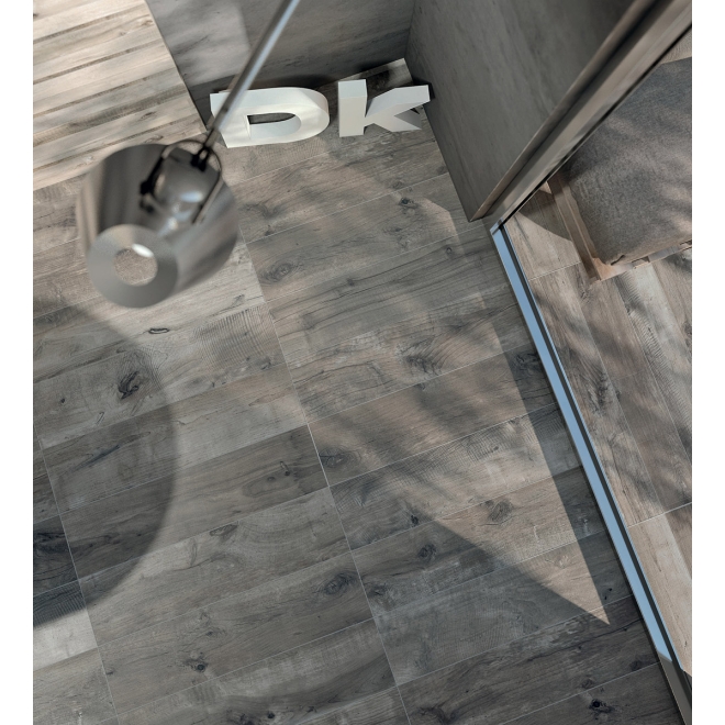 Flaviker Dakota Bodenfliese Tortora 20x120 cm