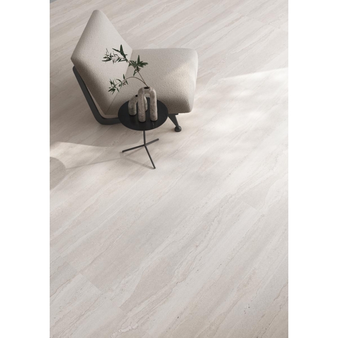 Flaviker Double Linear White Boden- und Wandfliese LUX 3D 120x120 cm