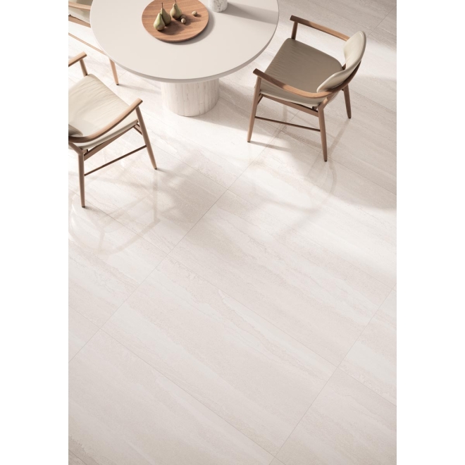 Flaviker Double Linear White Boden- und Wandfliese LUX 3D 120x120 cm