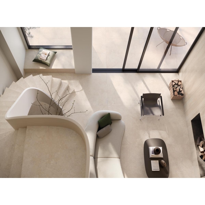 Flaviker Double Linear Beige Boden- und Wandfliese Natural 80x160 cm