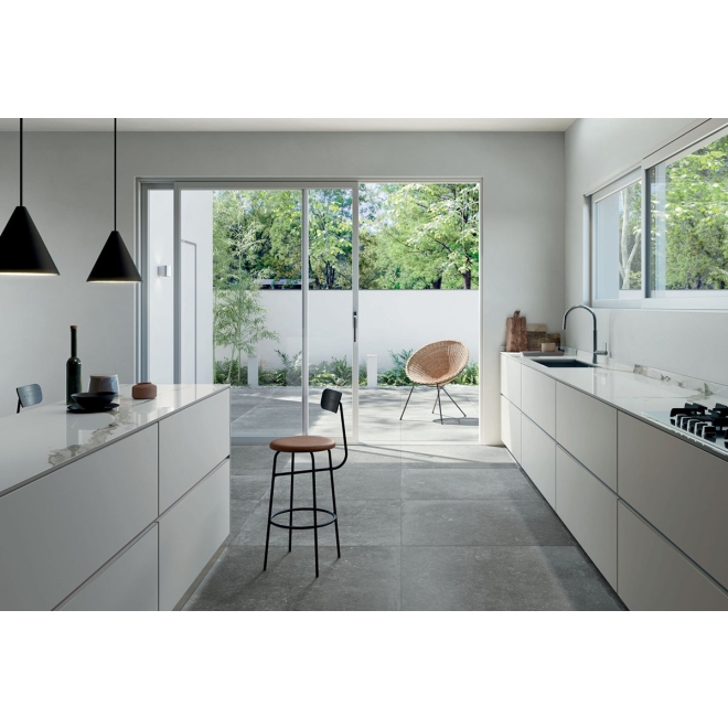 Flaviker Nordik Stone Boden- und Wandfliese Grey matt 60x120 cm