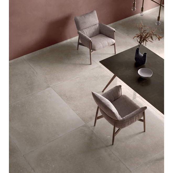 Flaviker Nordik Stone Boden- und Wandfliese Sand matt 60x120 cm