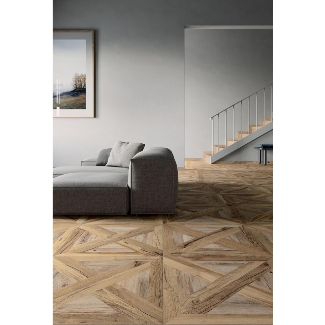 Flaviker Nordik Wood Bodenfliese Palace Beige/Gold 60x60 cm - Stärke: 9 mm