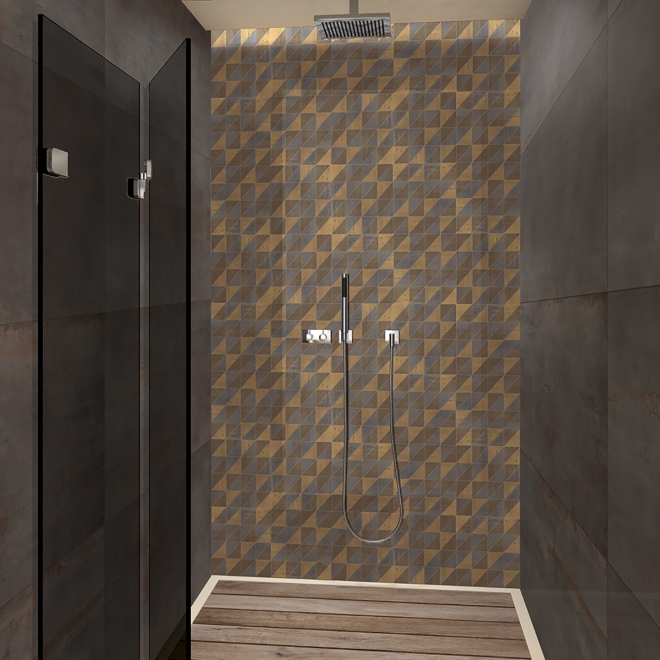 Flaviker Rebel Boden- und Wandfliese Lead 60x120 cm