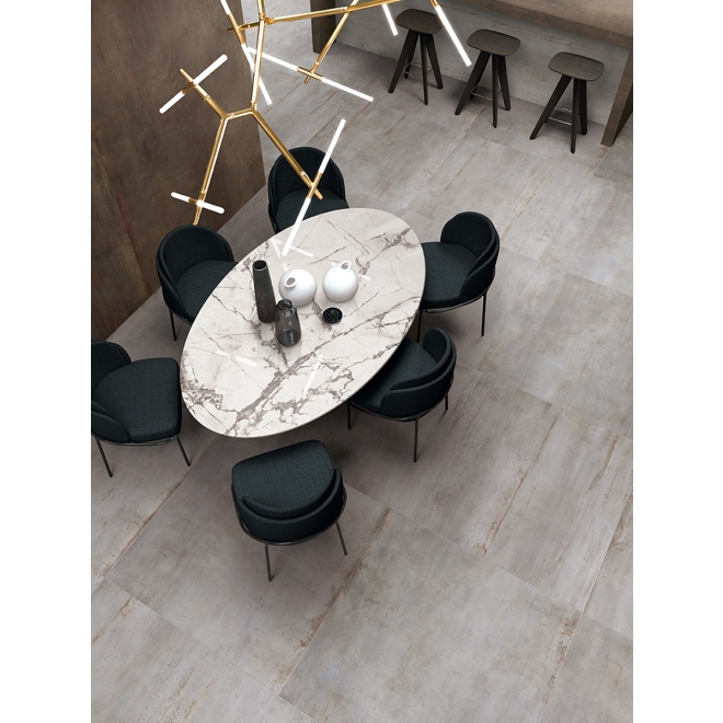 Flaviker Rebel Boden- und Wandfliese Silver 30x60 cm