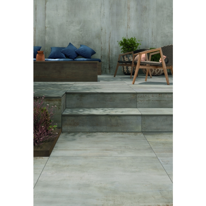 Flaviker Rebel Terrassenplatte Silver 90x90 cm - Stärke: 20 mm