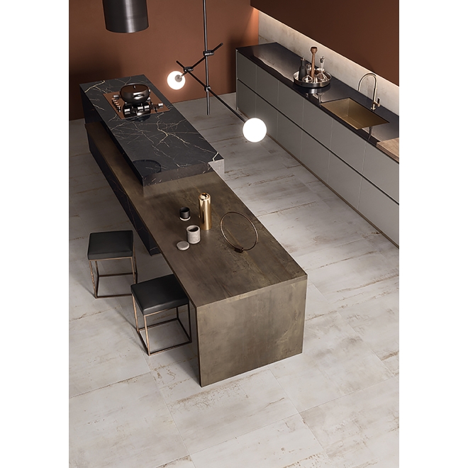 Flaviker Rebel Boden- und Wandfliese White 120x120 cm