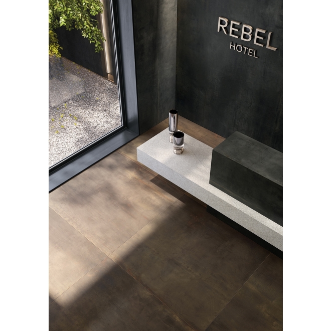 Flaviker Rebel Terrassenplatte Bronze 90x90 cm - Stärke: 20 mm